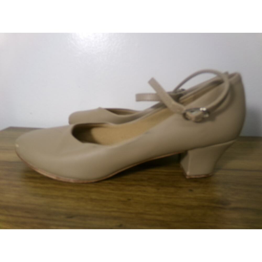 Dance Tap Shoes SoDanca Big Kid 7M Heel Character Leather Buckle